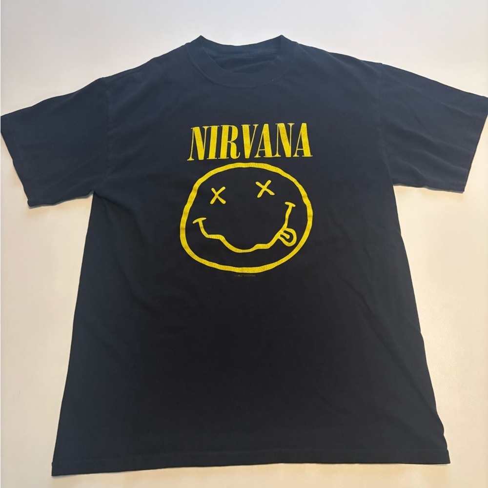 NIRVANA 1992 vintage reprint shirt (corporate rock whores)